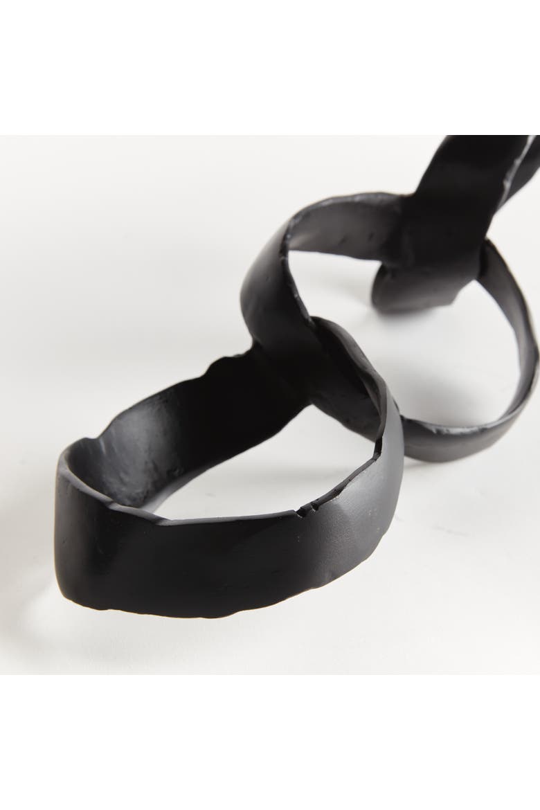 Aiden Sculpture - Black Cast Aluminum Modern Accent Piece, Alternate, color, Black