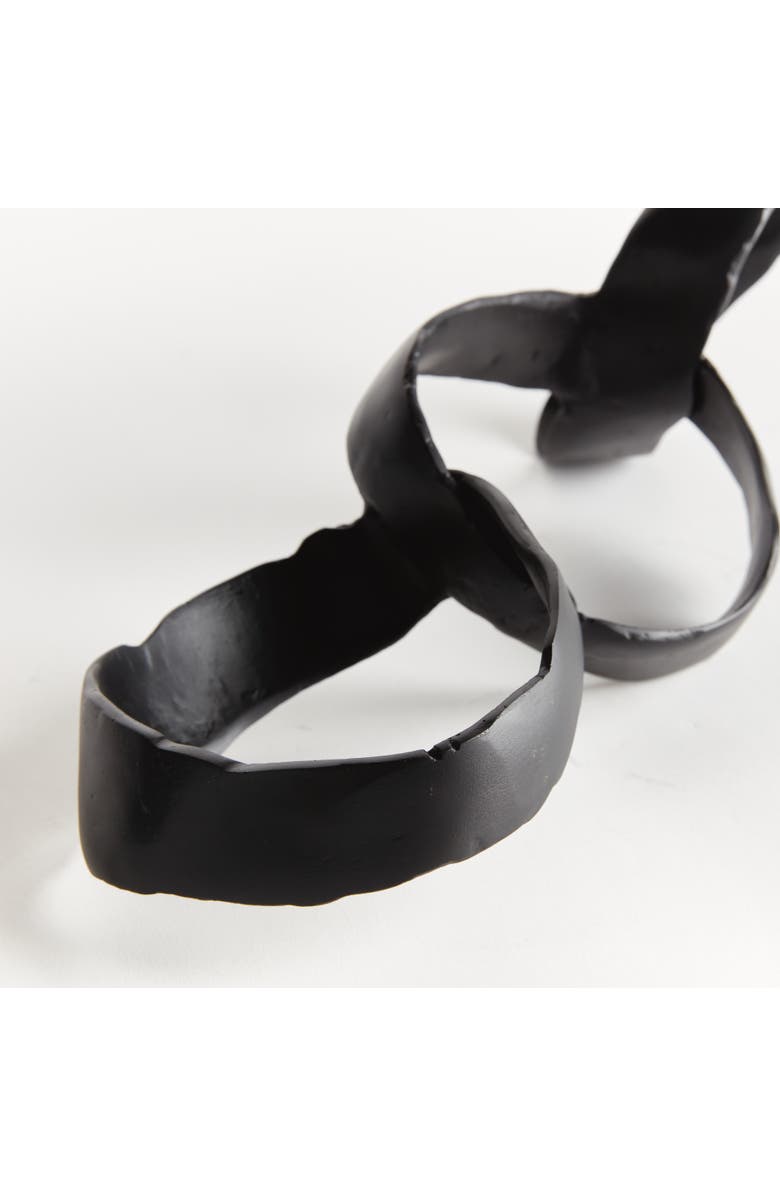 Napa Home & Garden Aiden Sculpture - Black Cast Aluminum Modern Accent Piece, Alternate, color, Black