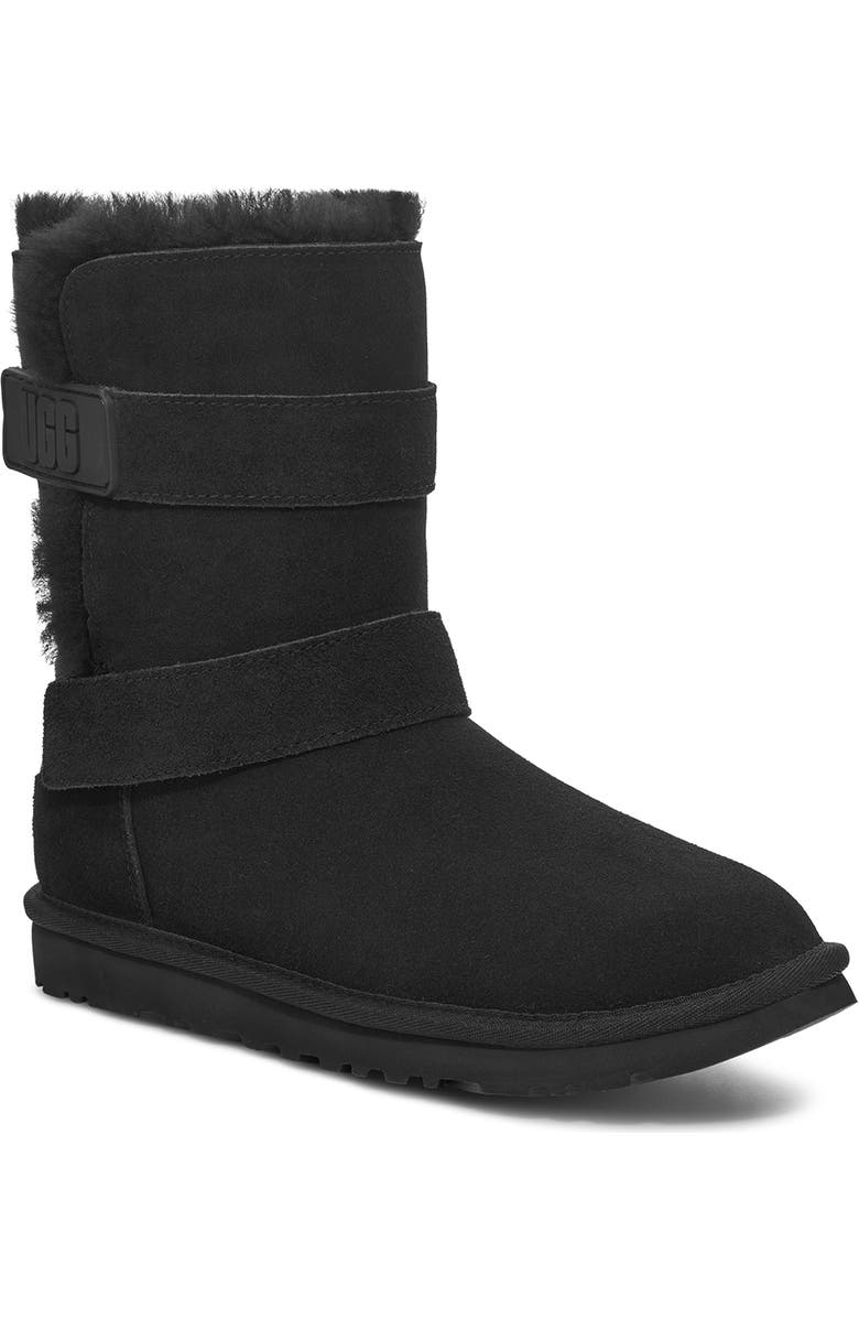 UGG<sup>®</sup> Bailey Graphic Logo Strap Boot, Main, color,