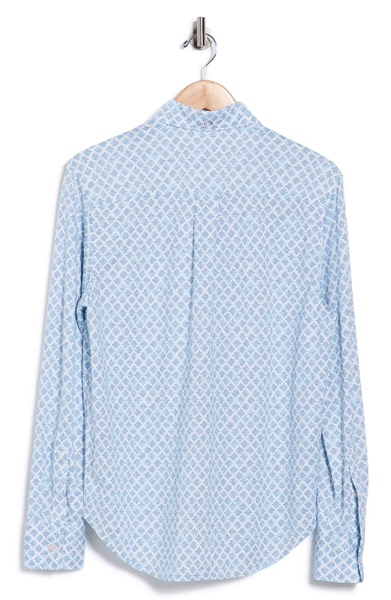 Tommy Bahama San Lucio Geometric Getaway Button-Up Shirt, Alternate, color, Vacation Blue