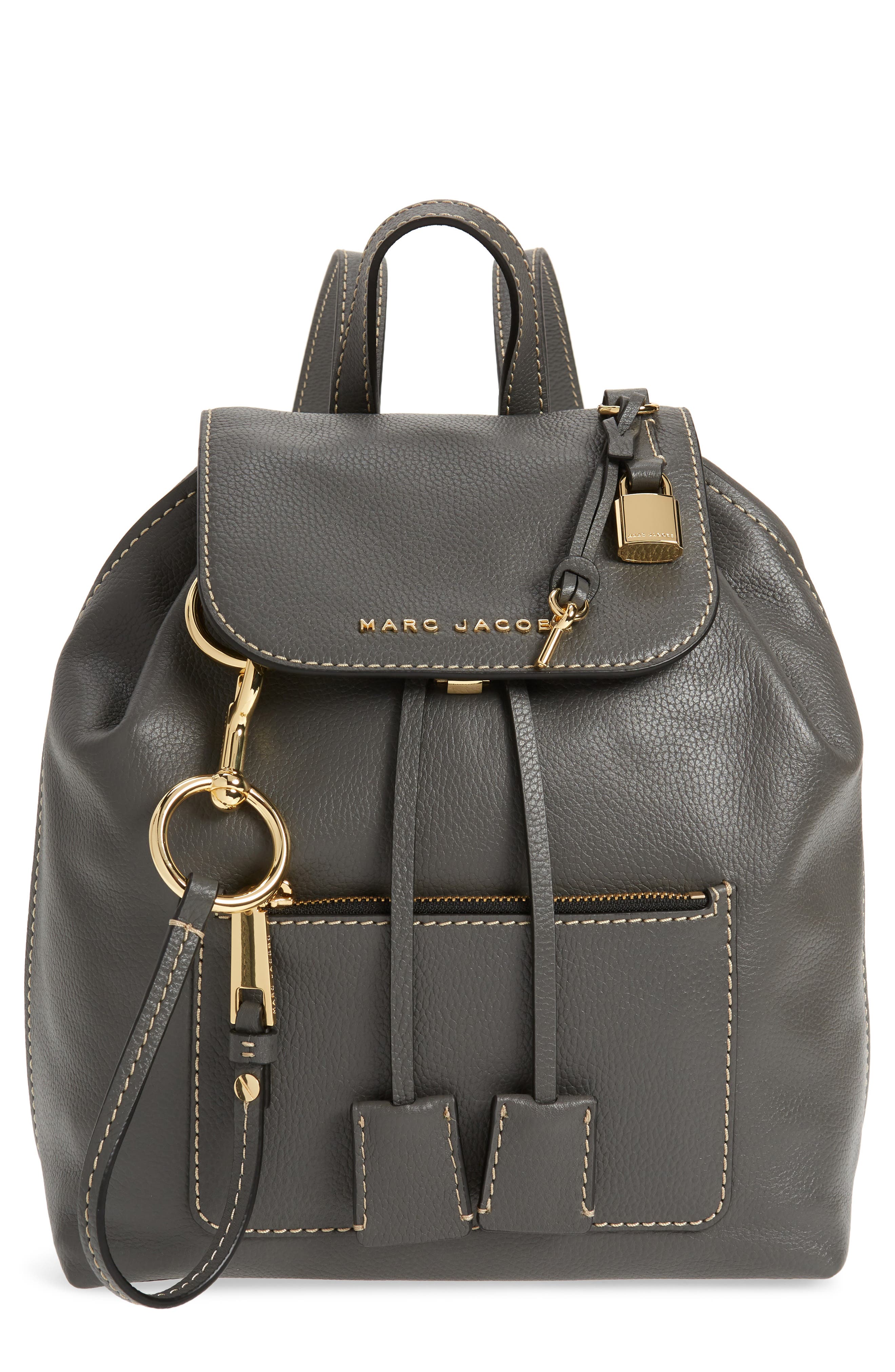 Marc Jacobs The Bold Grind Leather Backpack, Main, color, 