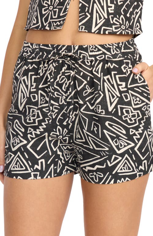 Billabong Sunflower Print Shorts In Multi