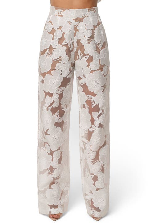 Organza Floral Pant
