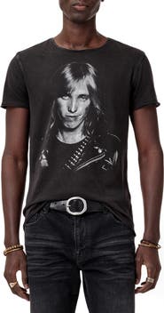 John Varvatos Tom Petty Raw Edge Graphic T-Shirt