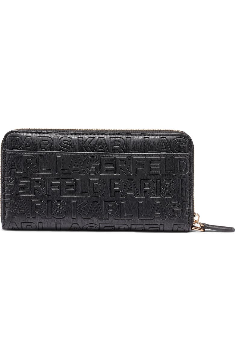 KARL LAGERFELD PARIS Meribel Wallet, Alternate, color, Black/Gold