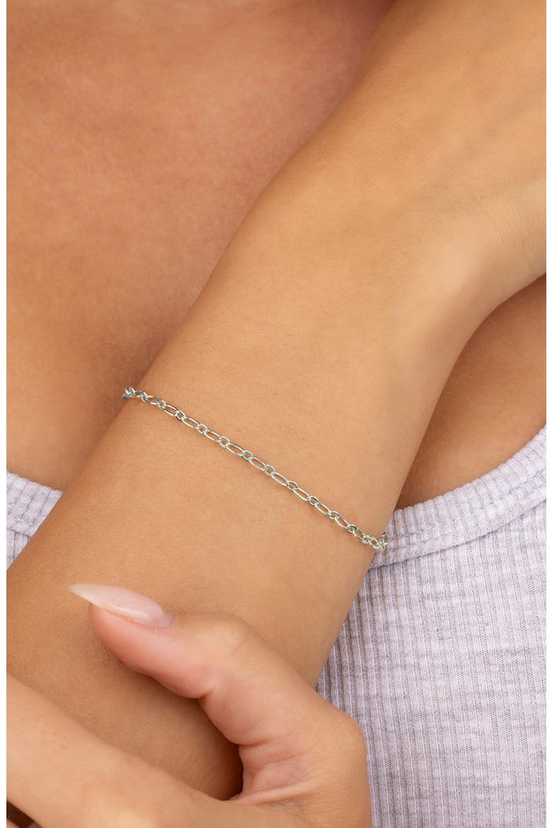 Sterling Silver Delicate Link Bracelet, Alternate, color, SILVER