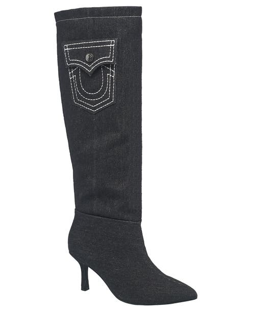 True Religion Denim Boot In Black