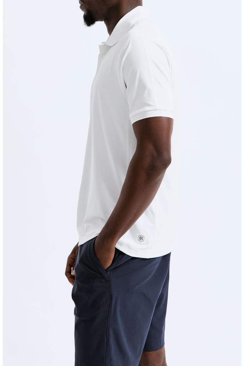 Playoff Tech Piqué Polo, Alternate, color, WHITE