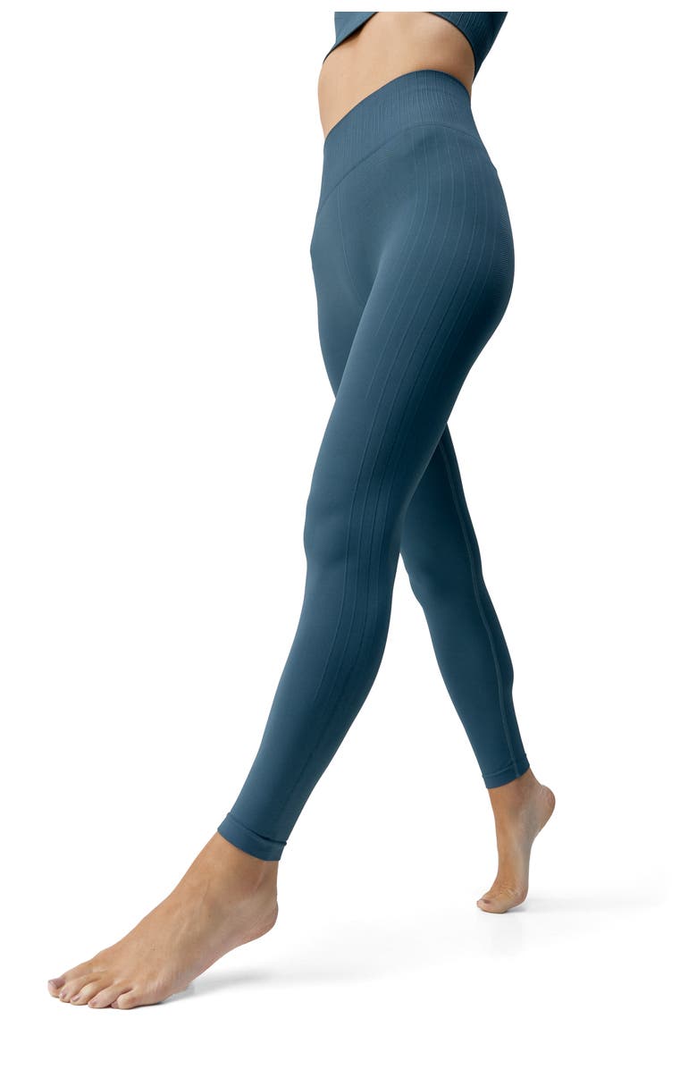 Born Living Yoga Nawal Seamless High Rise Sport Legging, Alternate, color, Stormy Grey