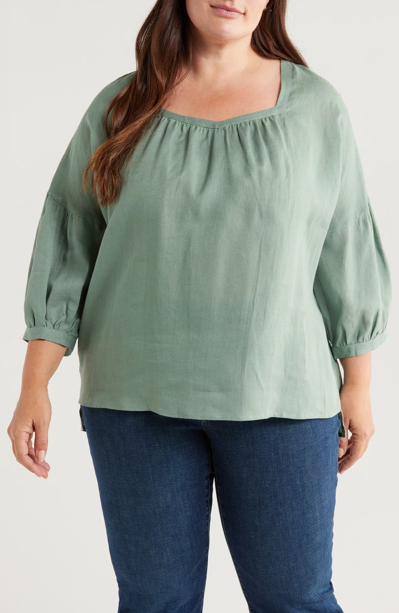 HARSHMAN Minka Linen Top, Main, color, 