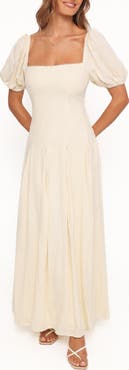 Petal & Pup Kinlee Puff Sleeve Maxi Dress