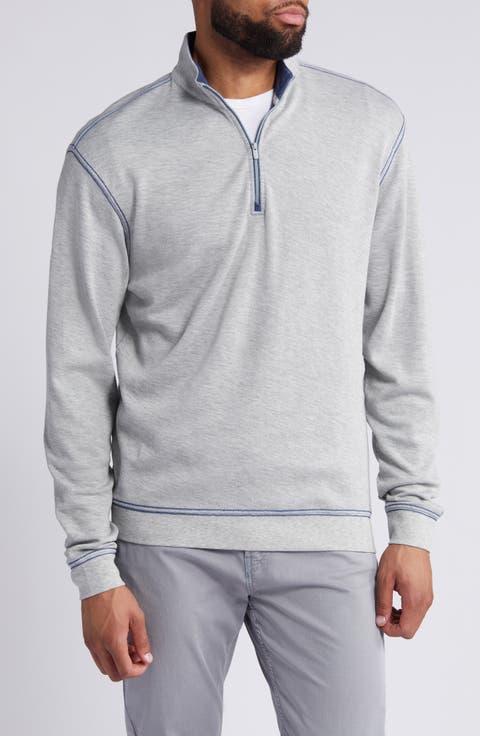 Hanks Heathered Quarter Zip Pullover