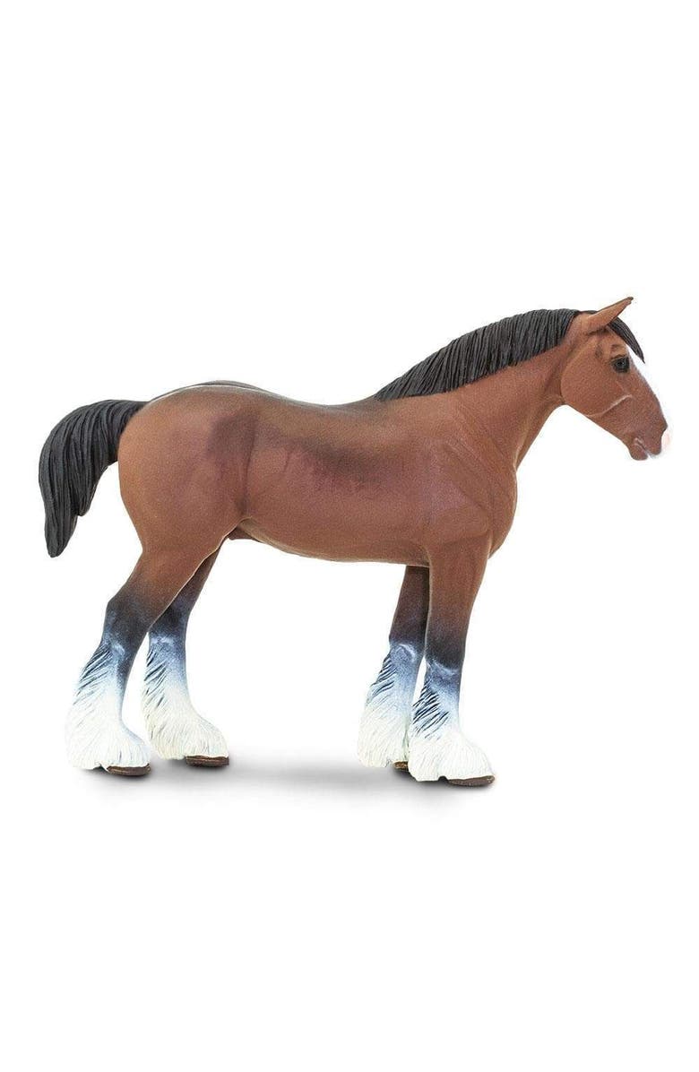 Safari Ltd. Clydesdale Stallion Horse Toy, Alternate, color, NO COLOR