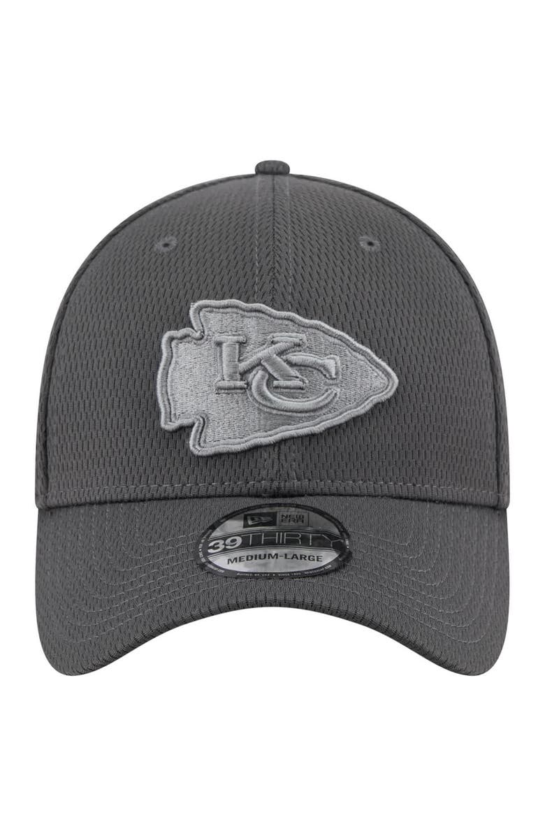 New Era Men's New Era Graphite Kansas City Chiefs Main 39THIRTY Flex Hat, Alternate, color,