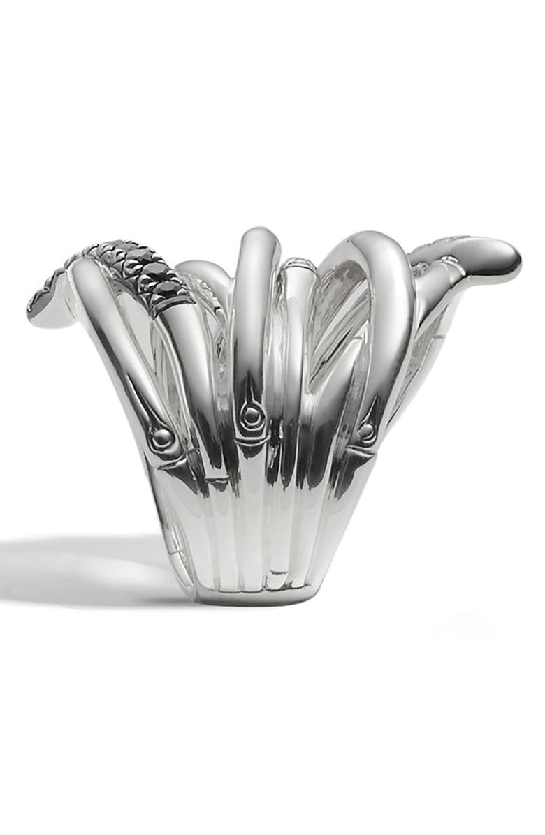 John Hardy 'Bamboo - Lava' Extra Wide Sapphire Stack Ring, Alternate, color, 