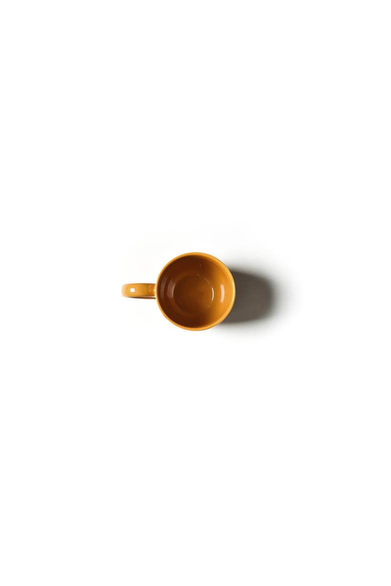 Brass Arabesque Mug, Alternate, color, Yellow