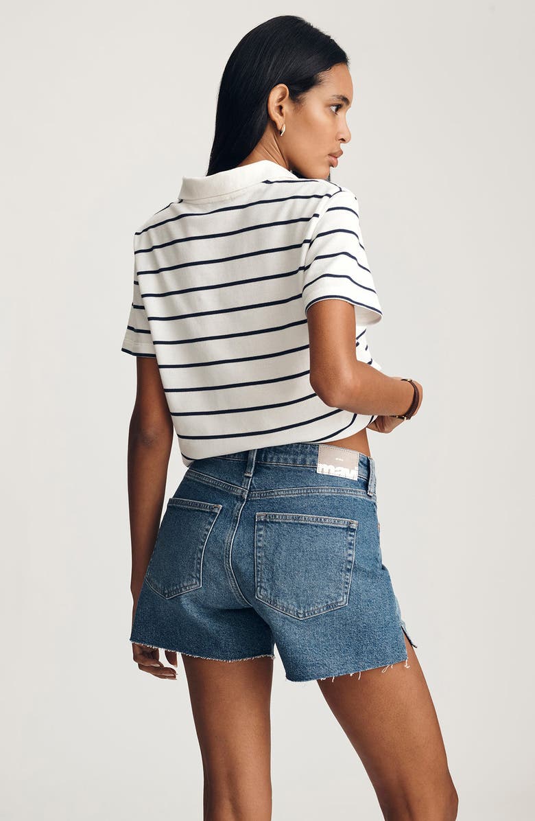 Mavi Jeans Heidi High Waist Denim Cutoff Shorts, Alternate, color, 