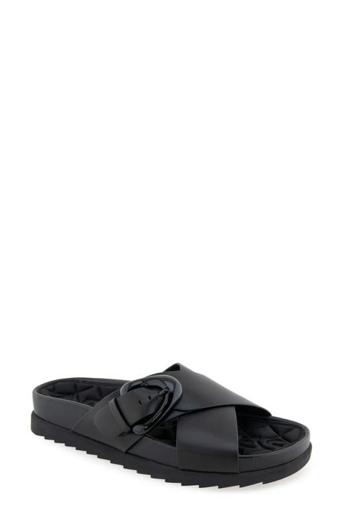 AEROSOLES AEROSOLES LAGO FLATFORM SLIDE SANDAL 