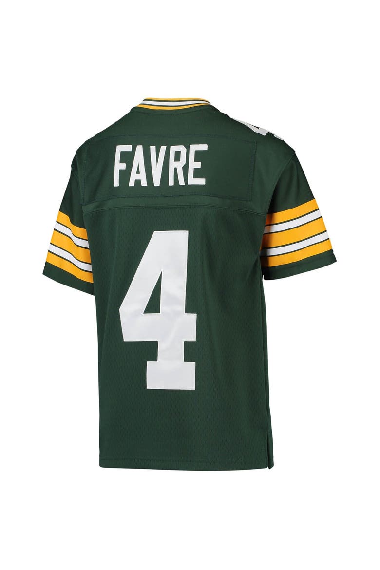 Youth Mitchell & Ness Brett Favre Green Green Bay Packers 1996 Retired Player Legacy Jersey, Alternate, color, Green