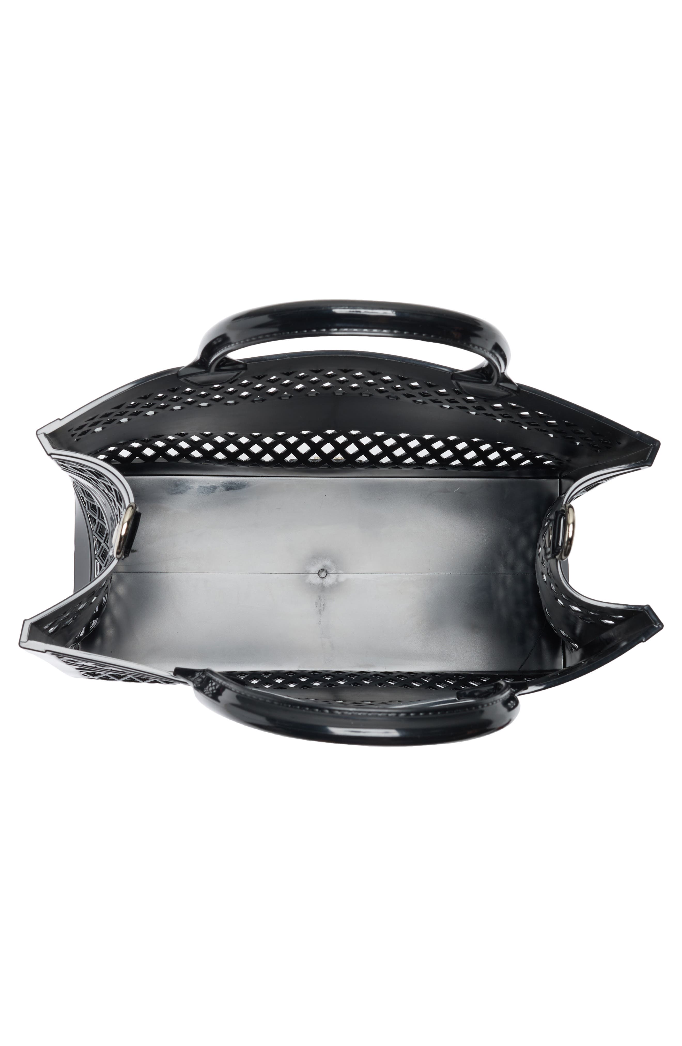 Madden Girl Mini Jelly Tote Bag, Alternate, color, Black