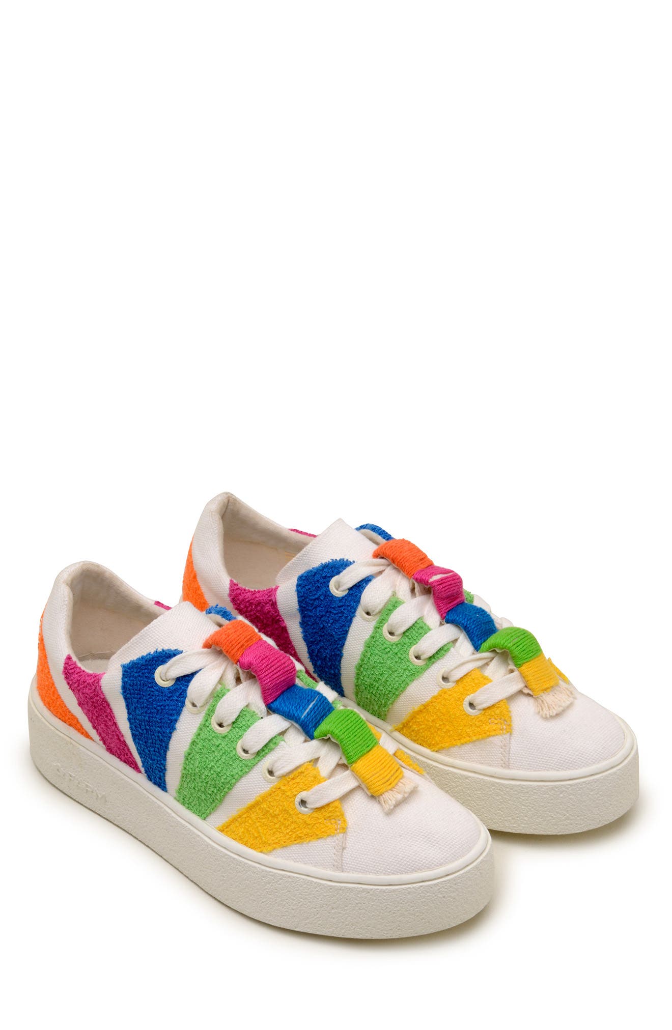 Rainbow Platform Sneaker, Main, color, RAINBOW