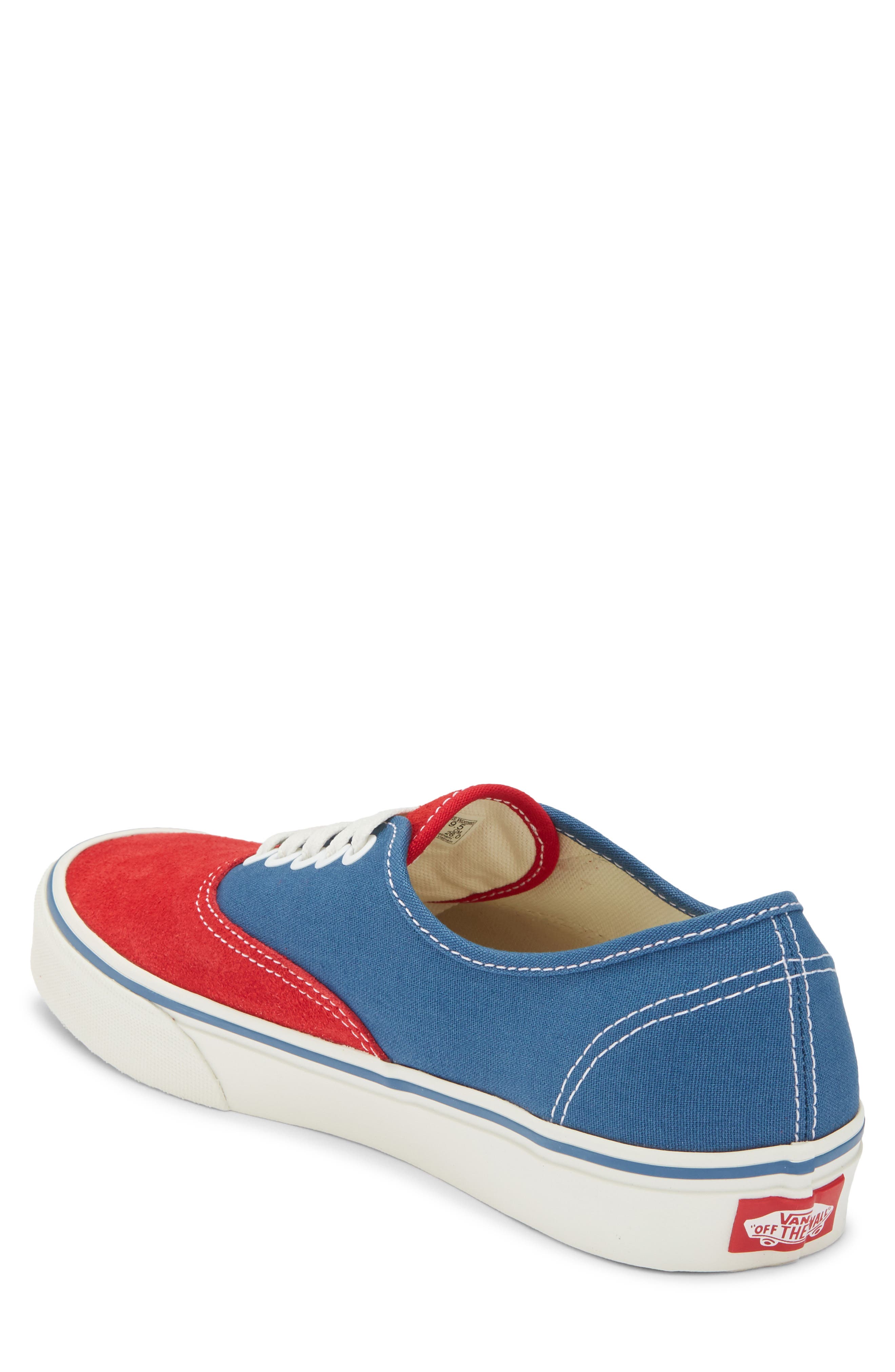 Vans Authentic Low Top Sneaker, Alternate, color, Primary Racing Red