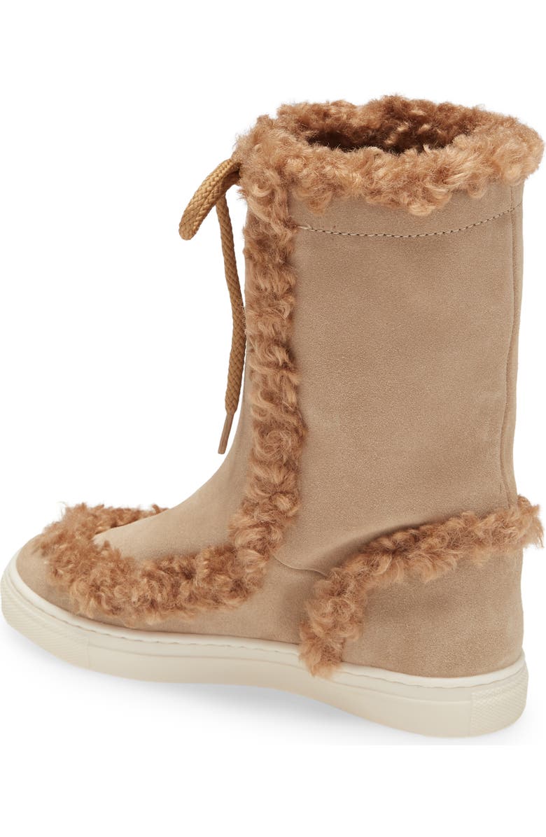 Moncler Petite Insolux Faux Fur Trim Boot, Alternate, color,