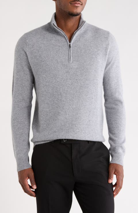 Cashmere Quarter Zip Sweater
