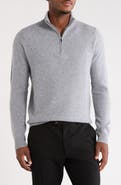 Nordstrom Cashmere Quarter Zip Sweater