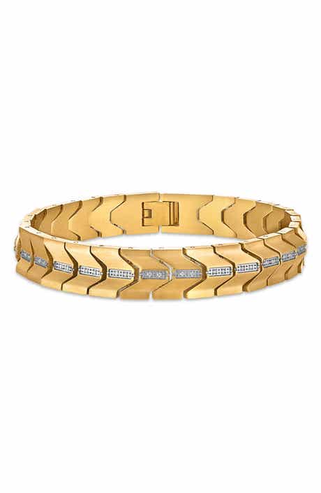 Esquire Diamond Accent Chevron Chain Bracelet