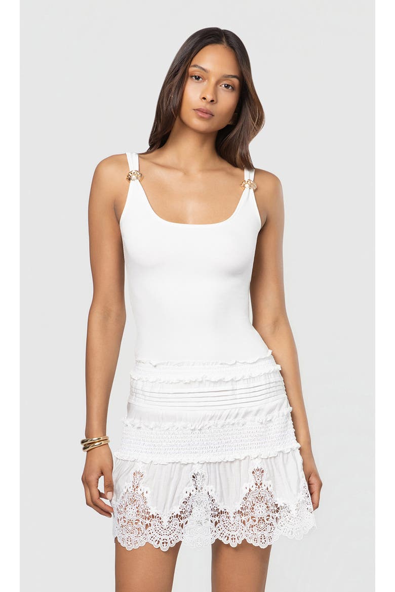 Hara Rib Top, Main, color, White