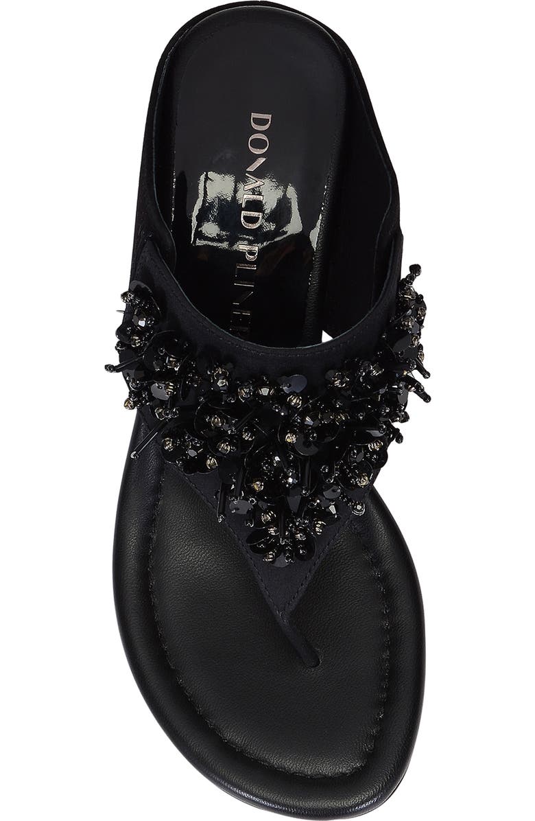 Donald Pliner Malone Crystal & Sequin Embellished Wedge Slide Sandal, Alternate, color,