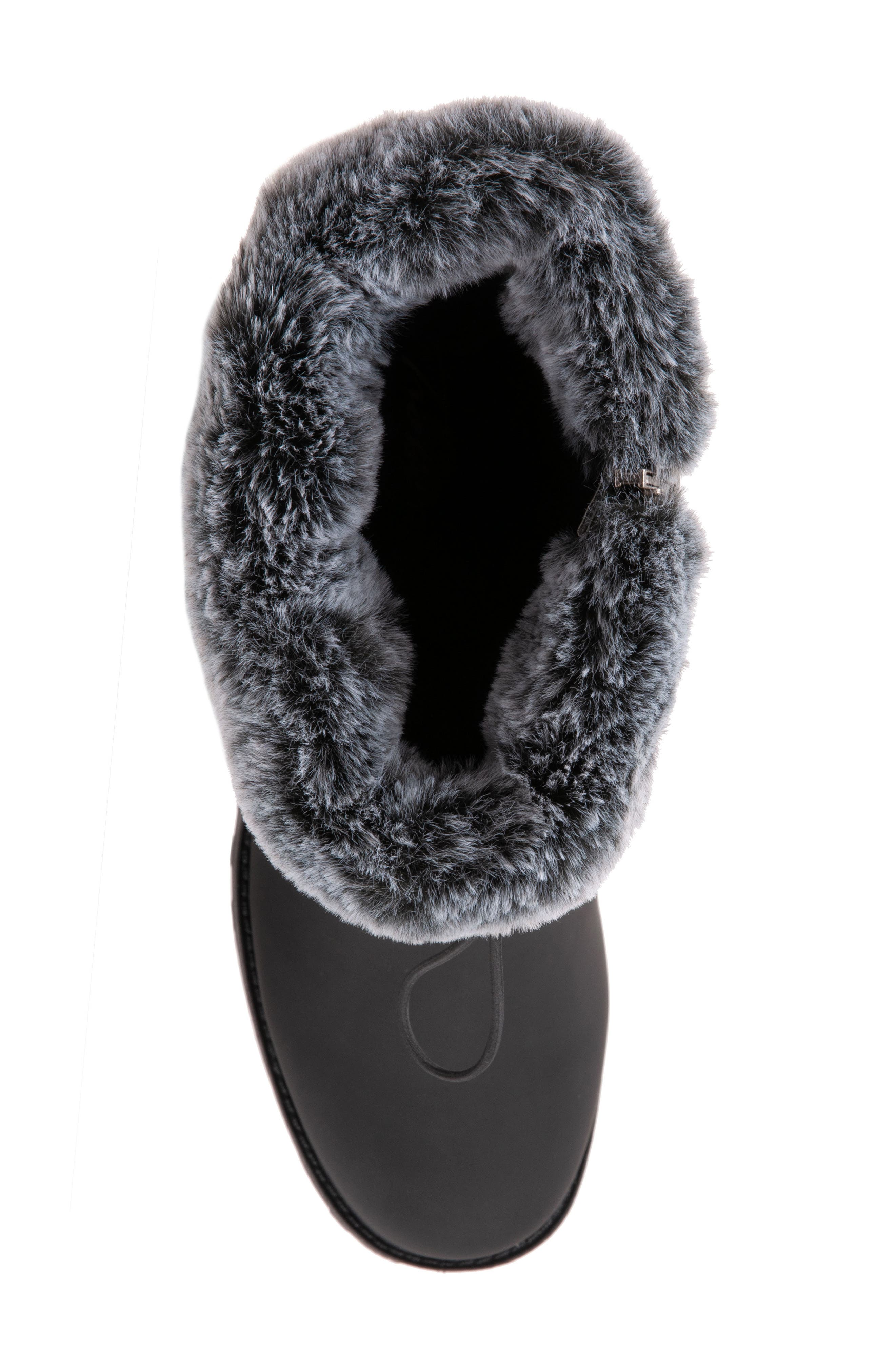 Trotters Bryce Faux Fur Trim Winter Boot, Alternate, color, Black