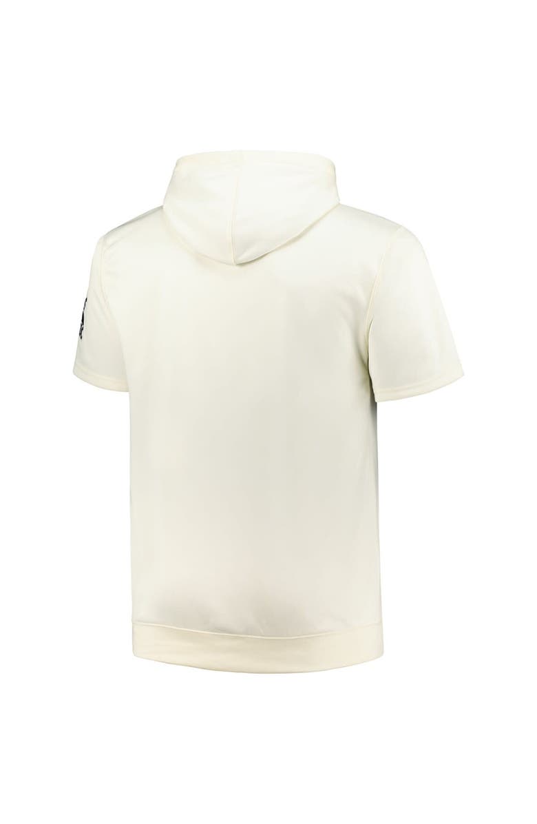 PROFILE Men's Profile Oatmeal Chicago White Sox Big & Tall Contrast Short Sleeve Pullover Hoodie, Alternate, color, Oatmeal