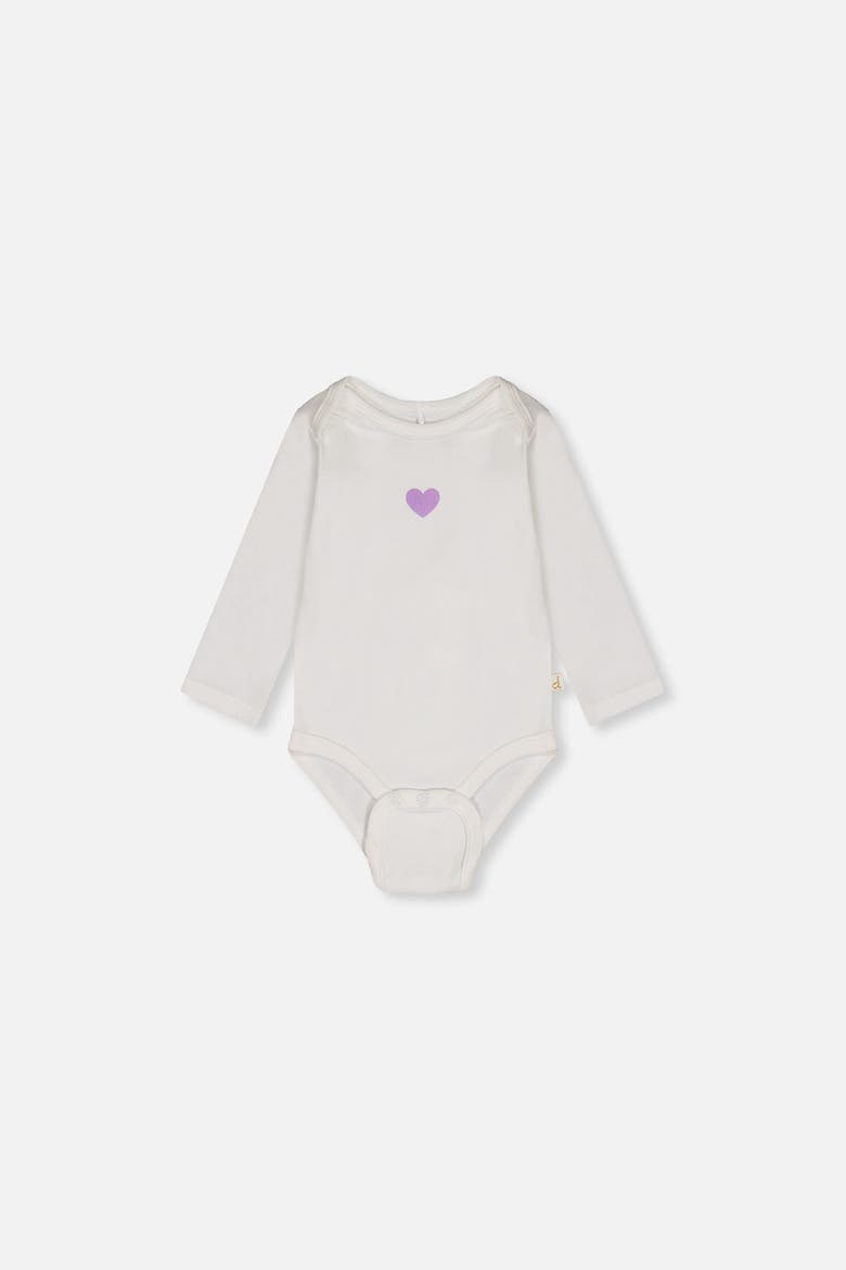 Three Pack Organic Cotton Floral Long Sleeve Bodysuit, Alternate, color, Purple Floral Print