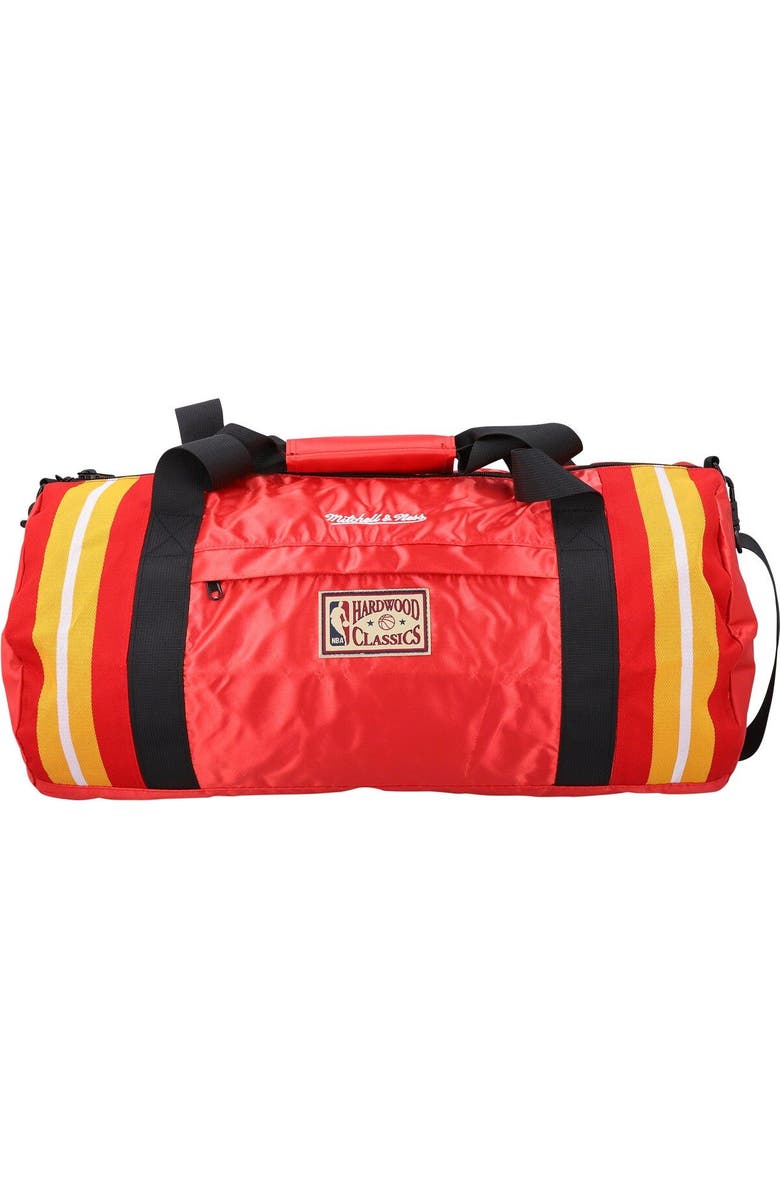 Mitchell & Ness Houston Rockets Satin Duffel Bag, Alternate, color,