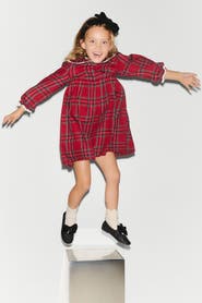 H&M Lace-trimmed Flannel Dress