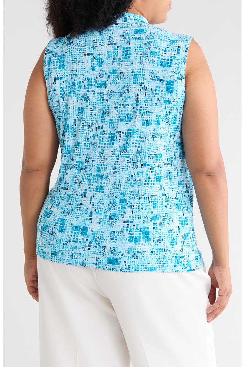 Printed Sleeveless Top, Alternate, color, AQUA OASIS MULTI