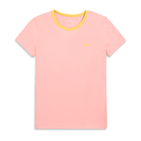 Adult Embroidered Classic Slub Crewneck Tee (Women's Fit)