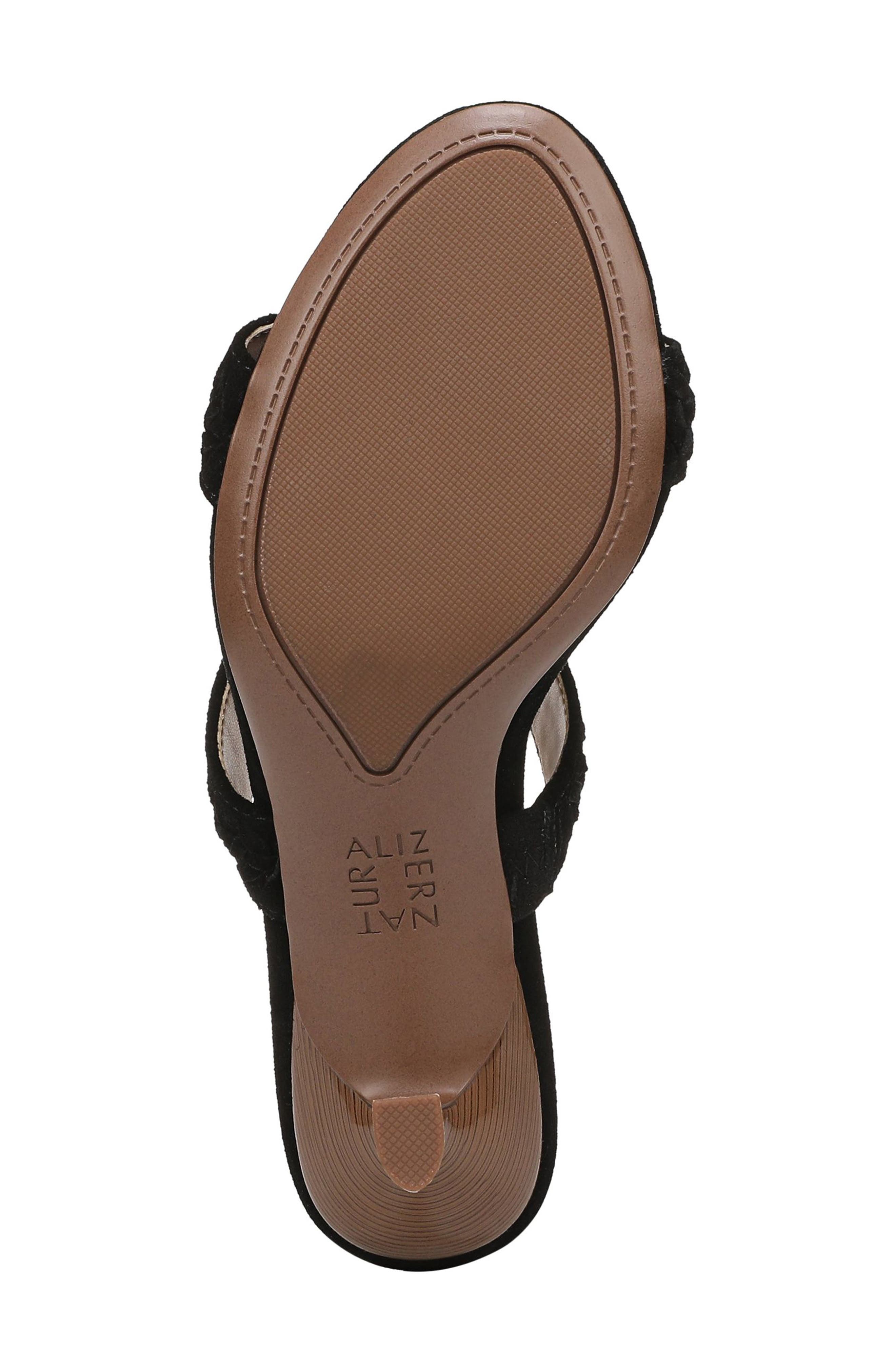 Naturalizer Terra Sandal - Wide Width Available, Alternate, color, Black