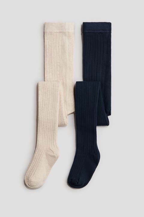 2-pack Rib-knit Tights