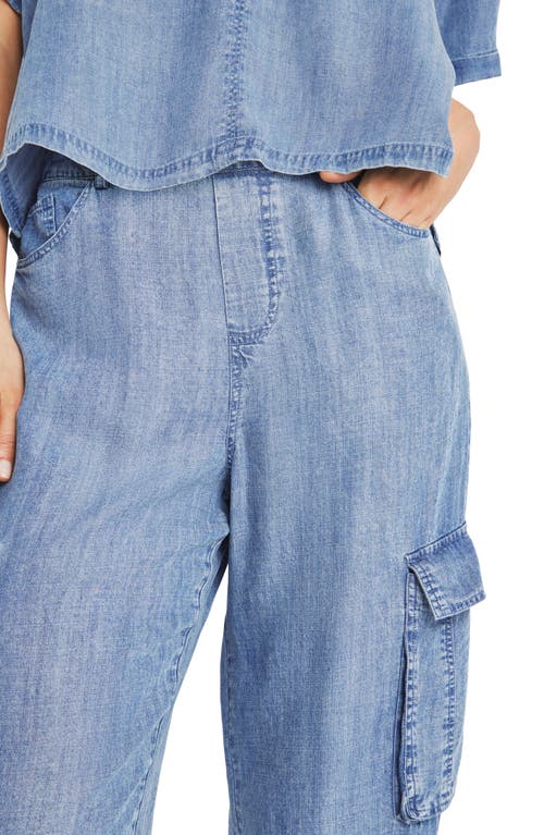 Splendid Aven Indigo Straight-leg Cargo Pants In Indigo