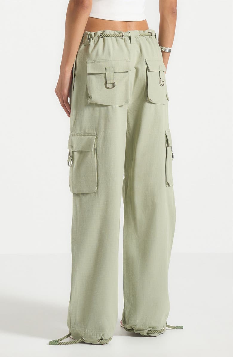 Manière De Voir Rosa Ripstop Parachute Cargo Pants, Alternate, color, Sage