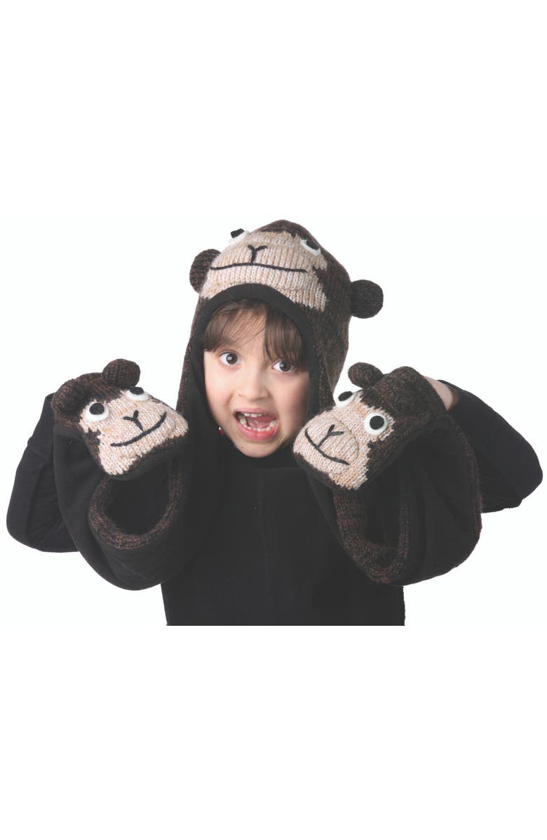 Nirvanna Designs Cheeta Monkey Hatscarf, Alternate, color, Small