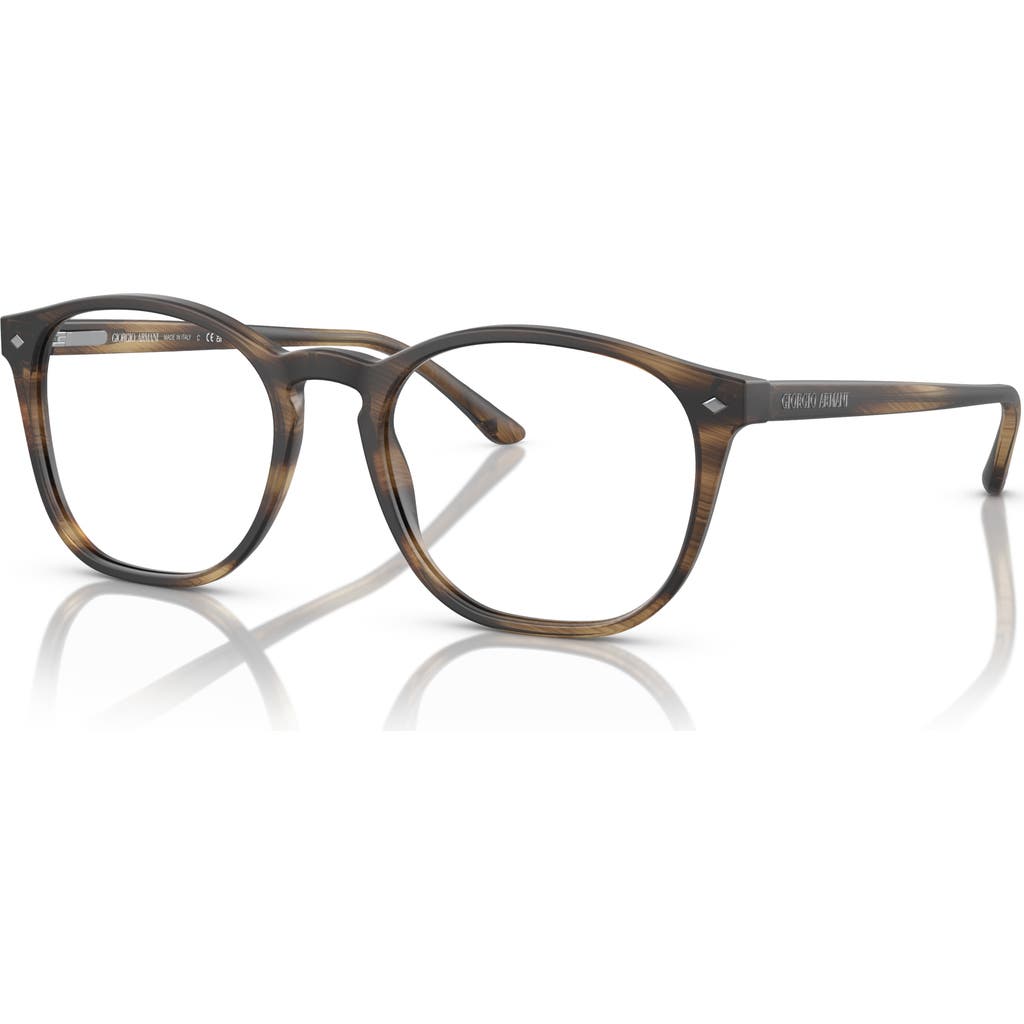 Giorgio Armani 50mm Phantos Optical Glasses In Brown