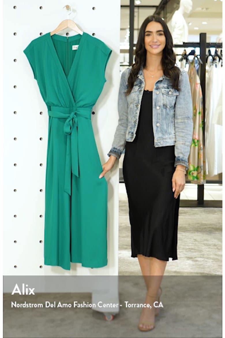 Faux Wrap Crop Jumpsuit video