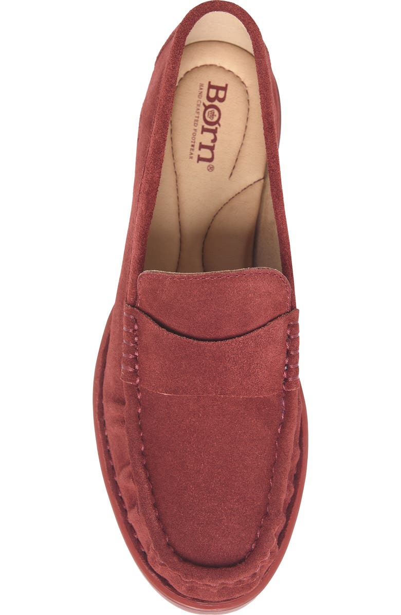 Børn Maris Loafer, Alternate, color, Burgundy Suede