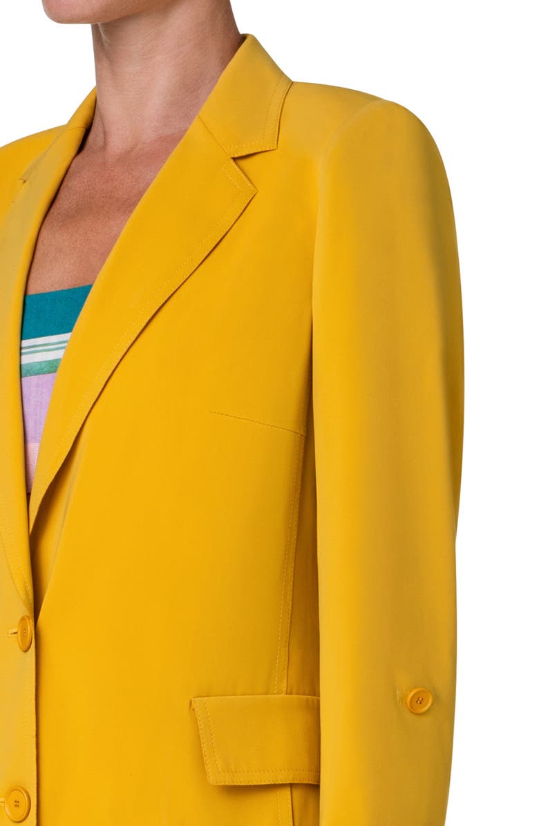 Akris punto Relaxed Single Breasted Crepe Jacket, Alternate, color, 