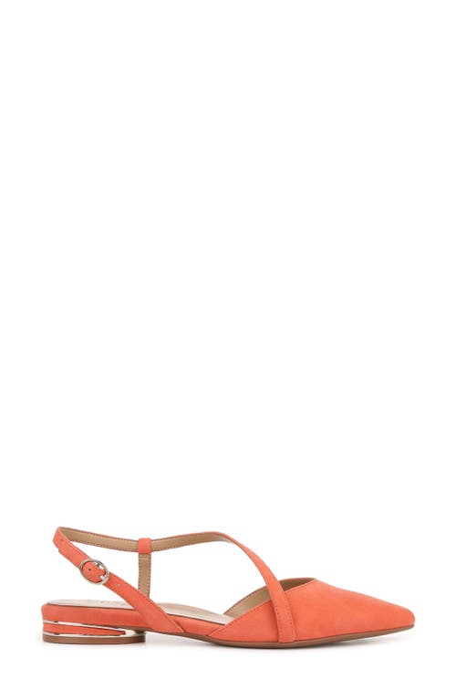 Naturalizer Hawaii Pointed Toe Slingback Flat In Orange