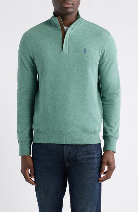 Luxury Cotton Blend Quarter Zip Pullover